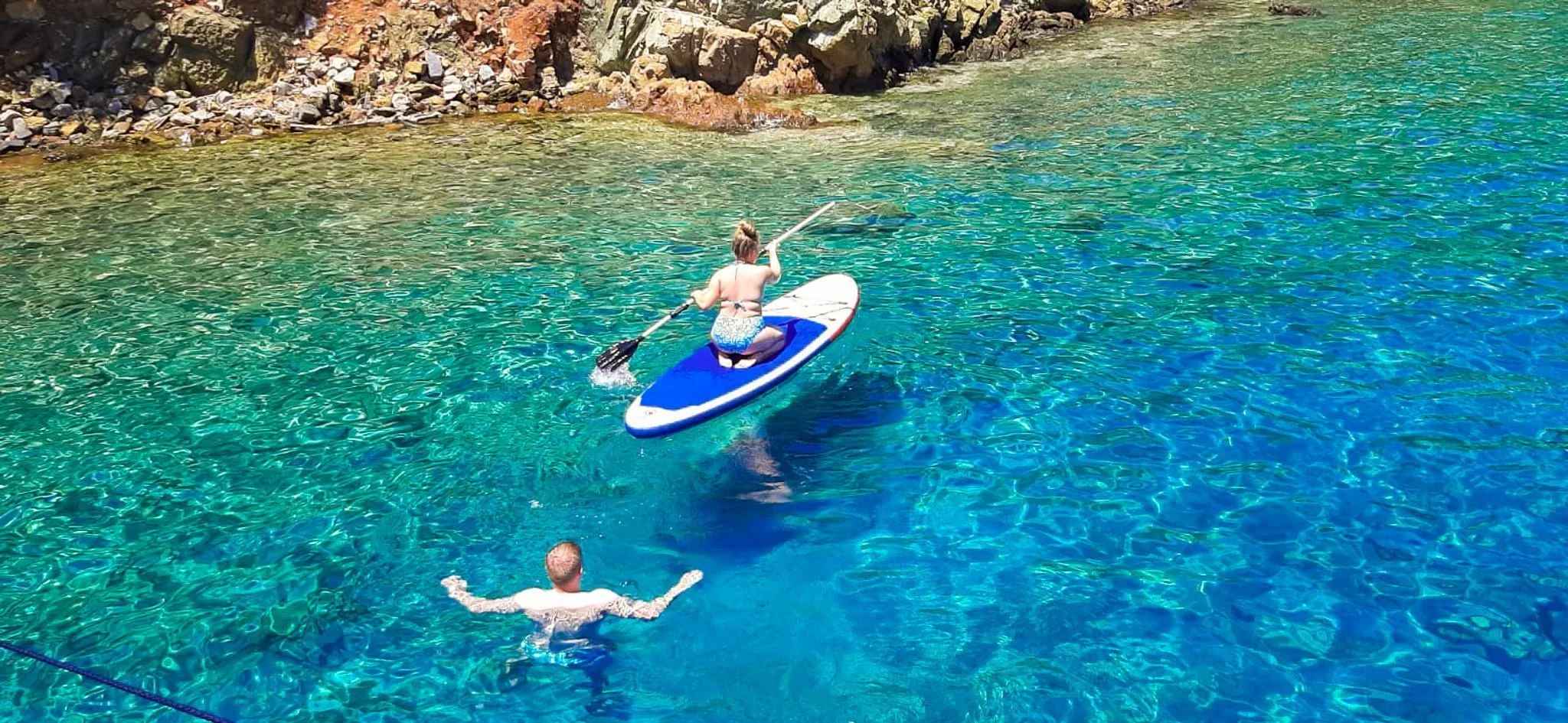 Volkan's Adventures -Beyond The 12 Island Sailing - Rowing on the board