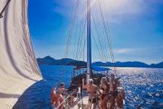 Volkan's Adventures -Beyond The 12 Island Sailing - Chill out on deck