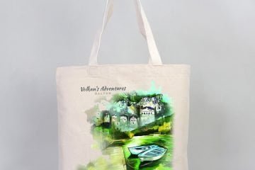 Quality merchandise from Volkan's Adventures for you to take little bit of Dalyan back home. 2 in 1 beach bag towels, beach bags and more - caretta printed dalyan bag