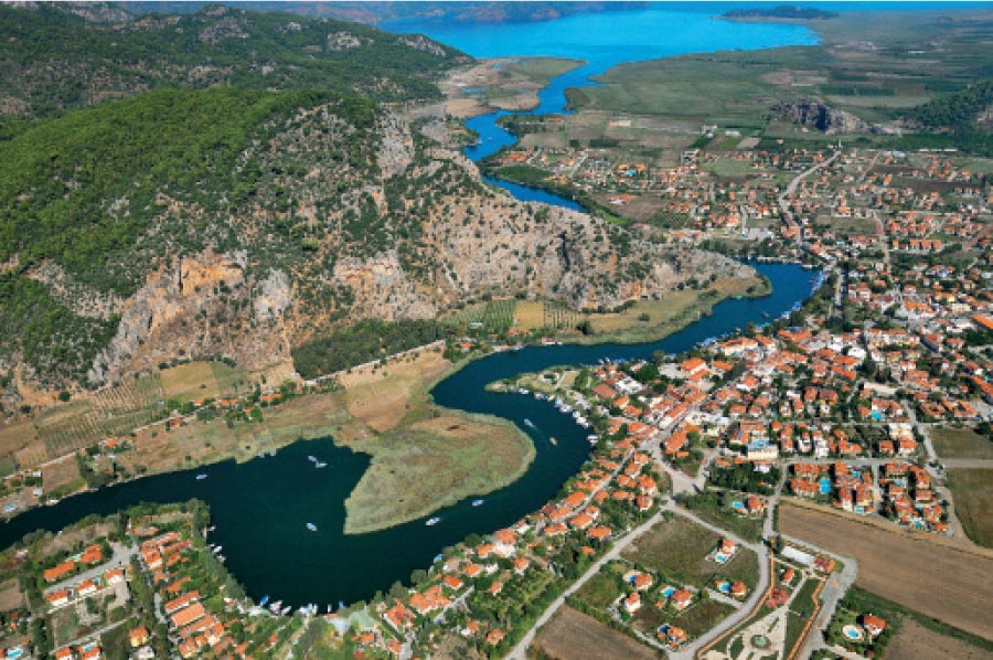 Dalyan Attractions - Dalyan From Air