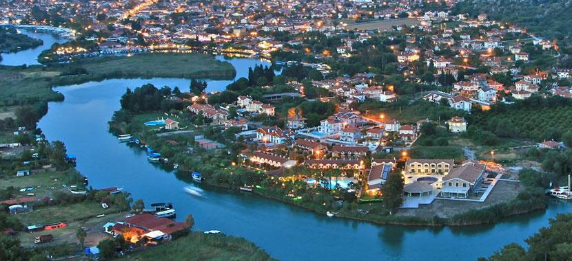 night view of dalyan