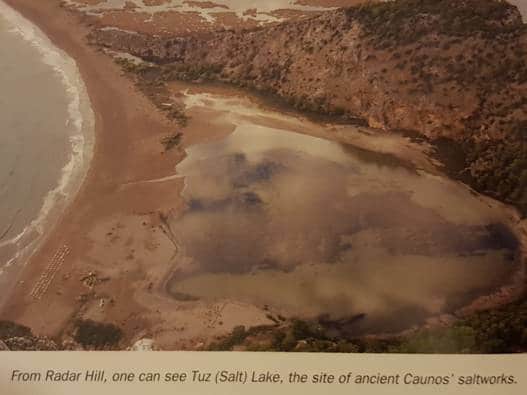 Tuz (Salt) Lake saltwork of ancient city Caunos