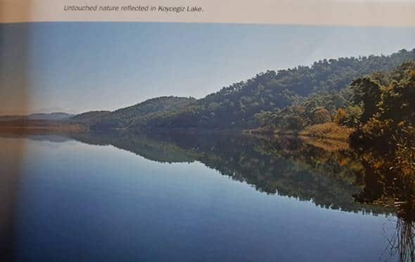 untouched nature reflected in koycegiz lake