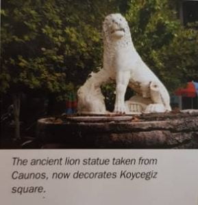 lion from caunos koycegiz square
