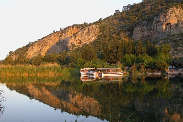 rock tombs pic. from river