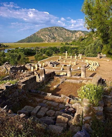 view of river from antique theatre