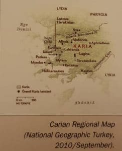 Carian Regional Map