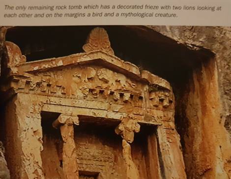 nice decorated rock tombs