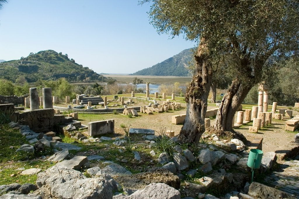 The terrace temple in kaunos