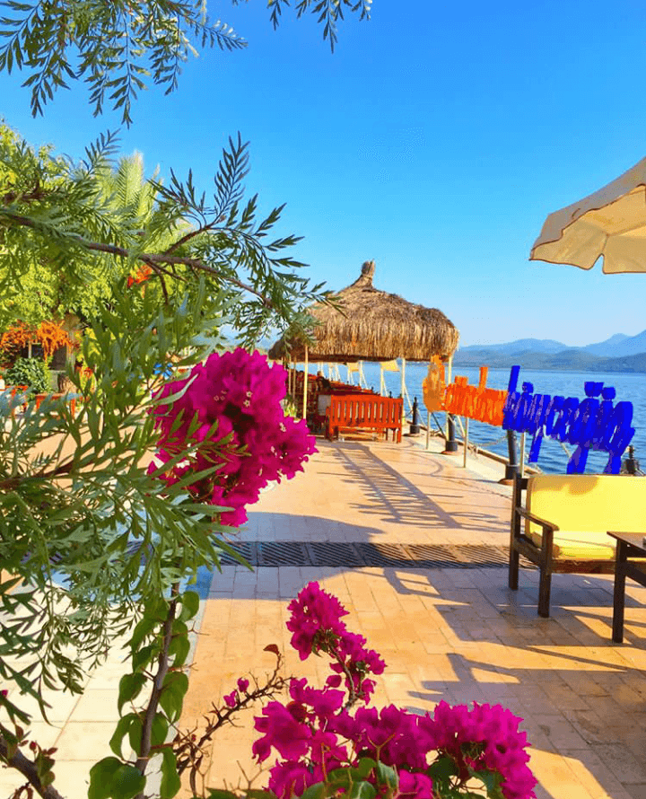 The other side of Dalyan River - Koycegiz Promenade