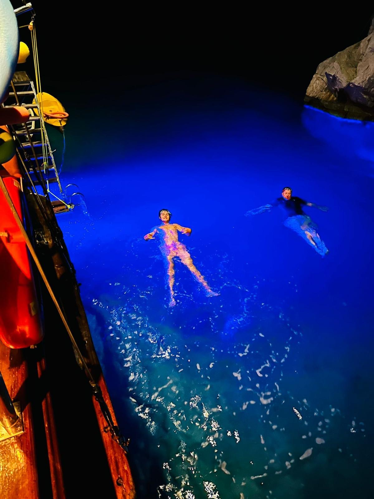 Volkan's Adventures Blue Dream Gulet - Blue Cruise - night swimming