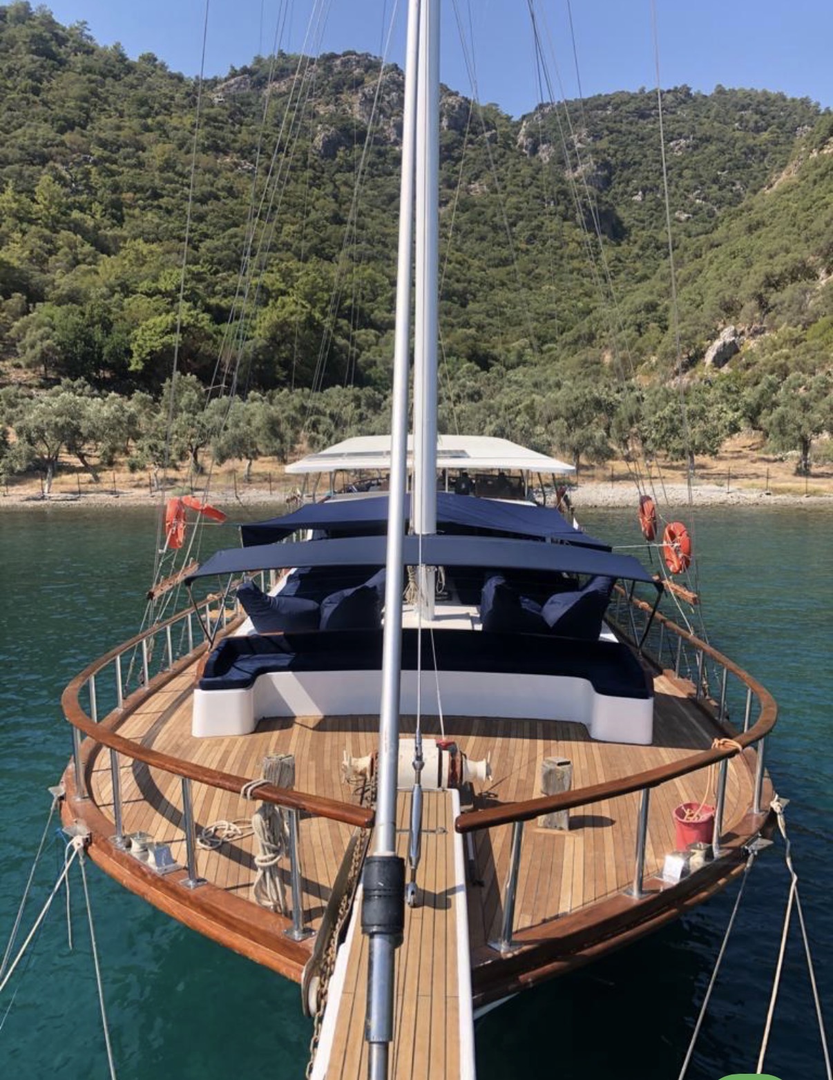 Volkan's Adventures Blue Dream Gulet - Blue Cruise - front lounge view