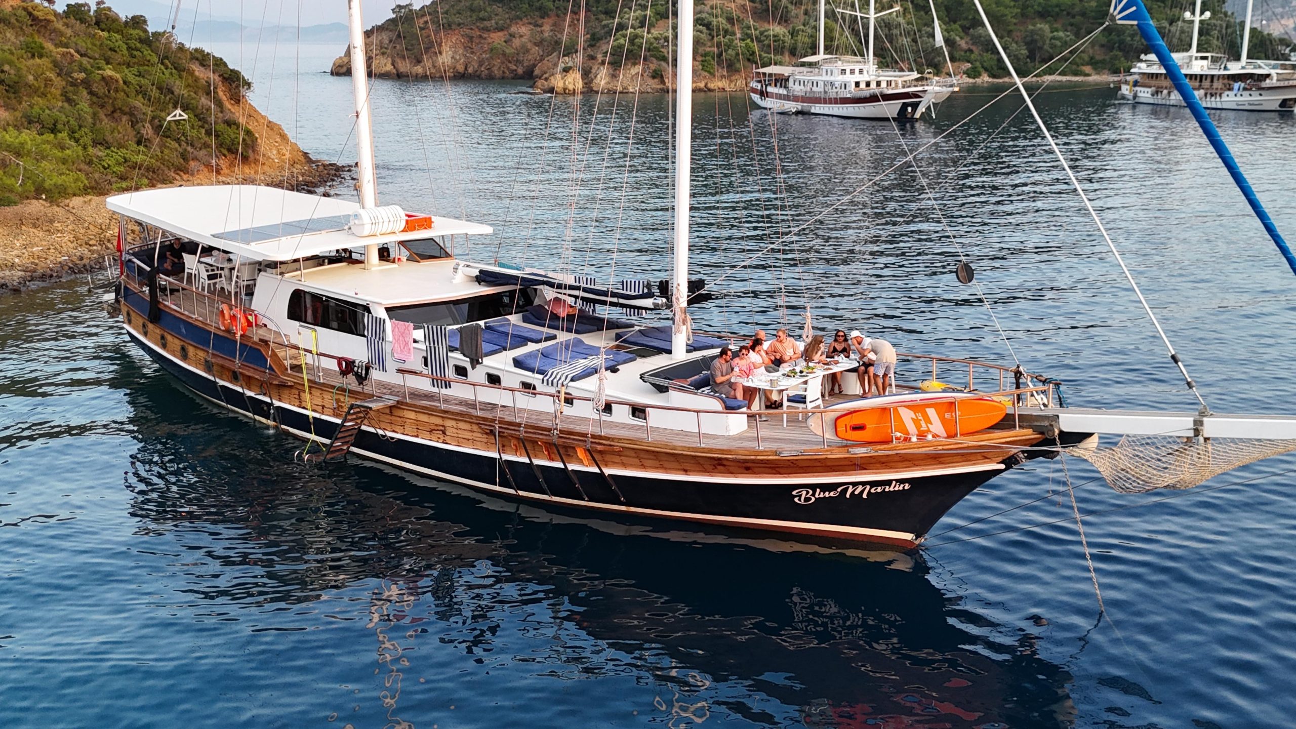 Volkan's Adventures Blue Dream Gulet - Blue Cruise - top front view