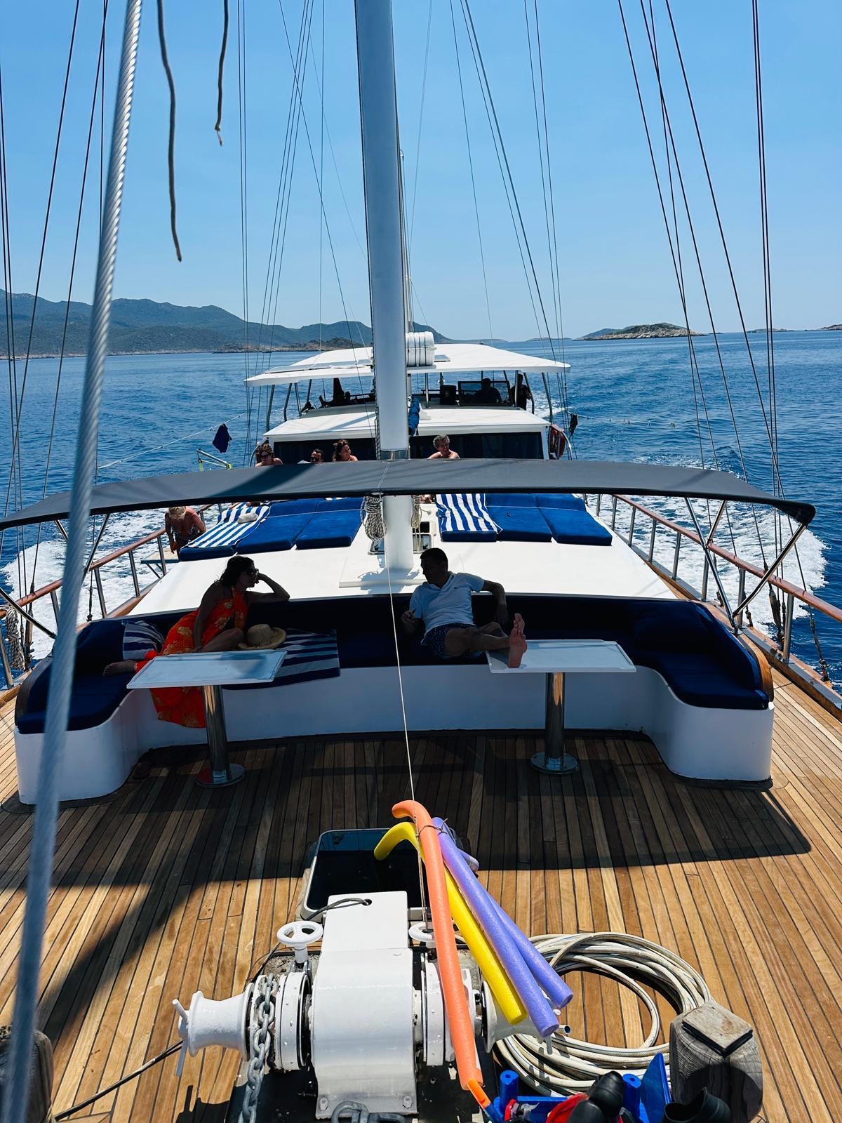 Volkan's Adventures Blue Dream Gulet - Blue Cruise - front launge