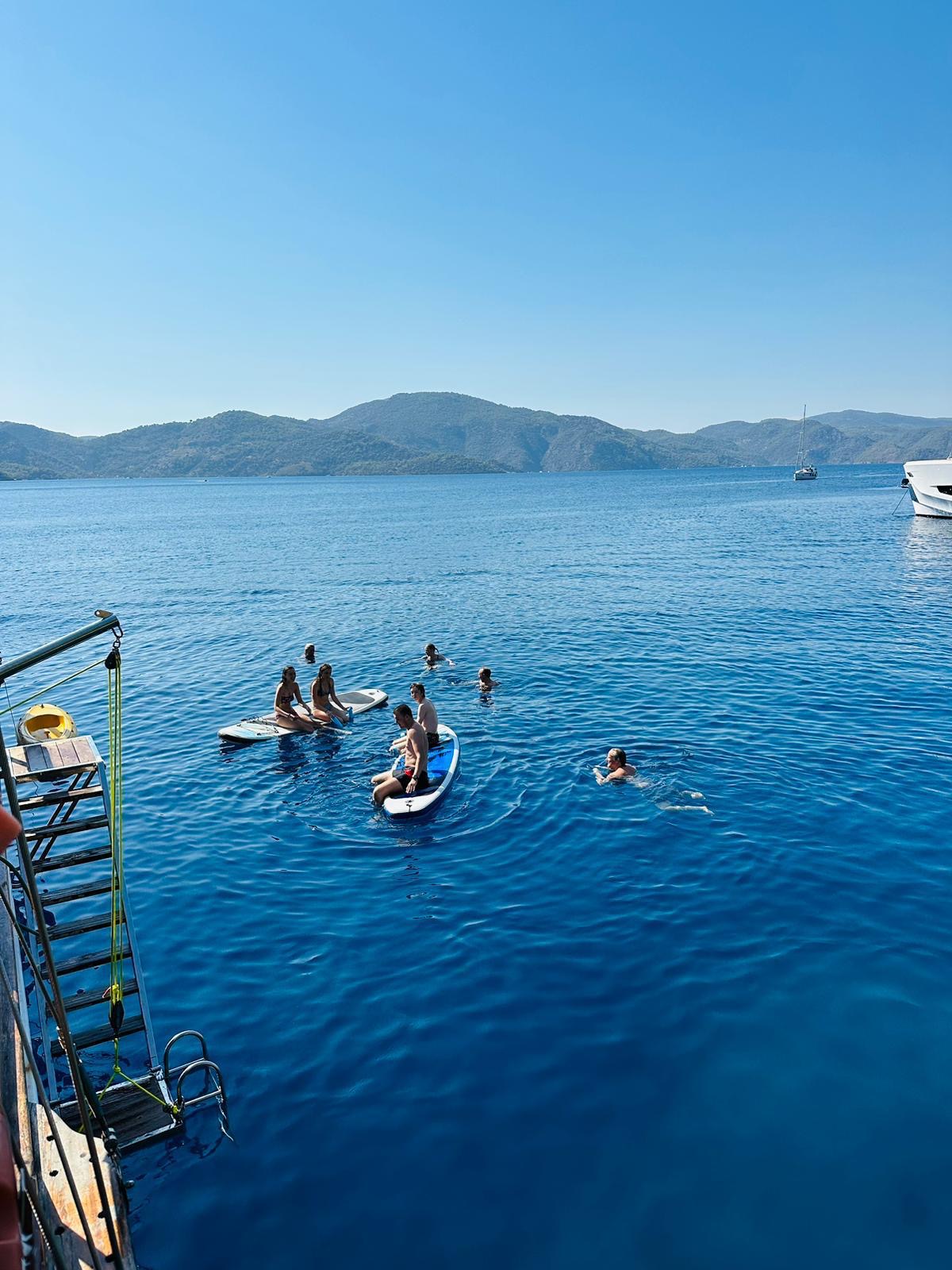 Volkan's Adventures Blue Dream Gulet - Blue Cruise - guests swimming