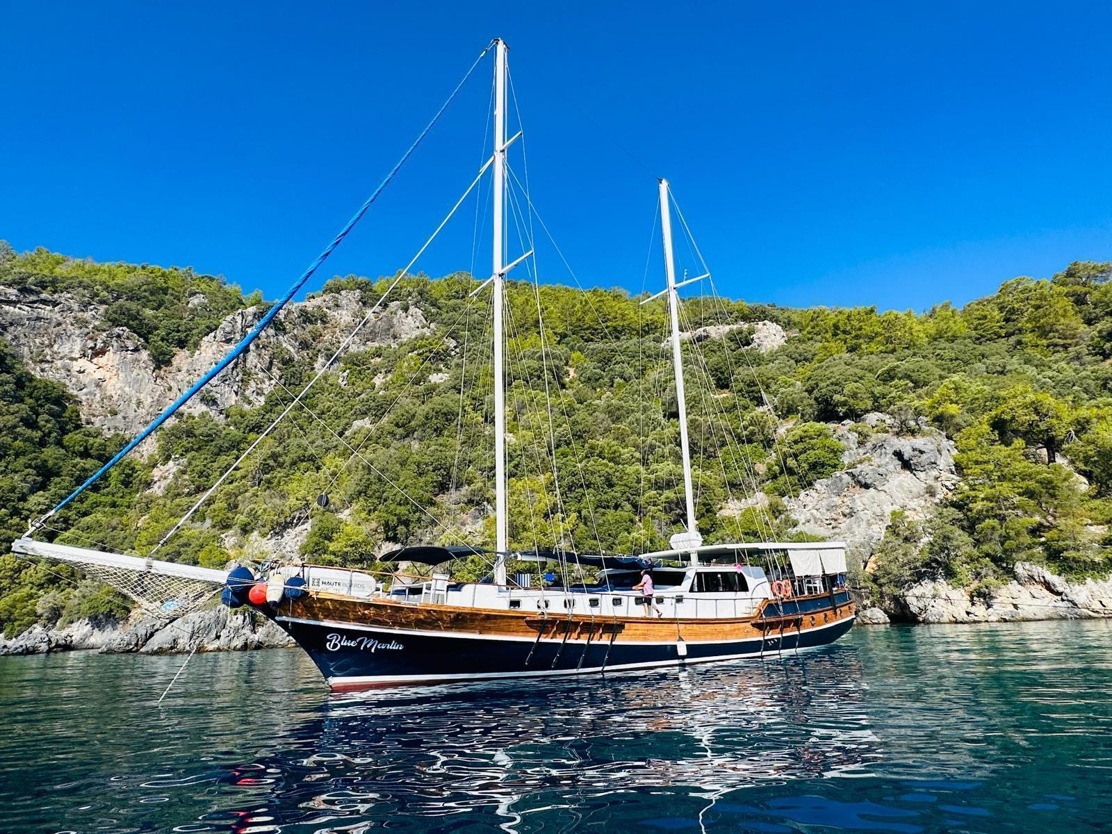 Volkan's Adventures Blue Dream Gulet - Blue Cruise - moored at bay